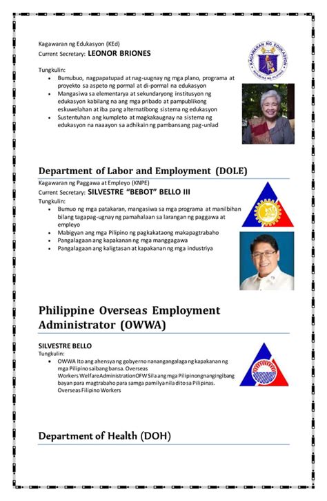 tungkulin ng dpwh|Ahensya nng pamahalaan at tungkulin .